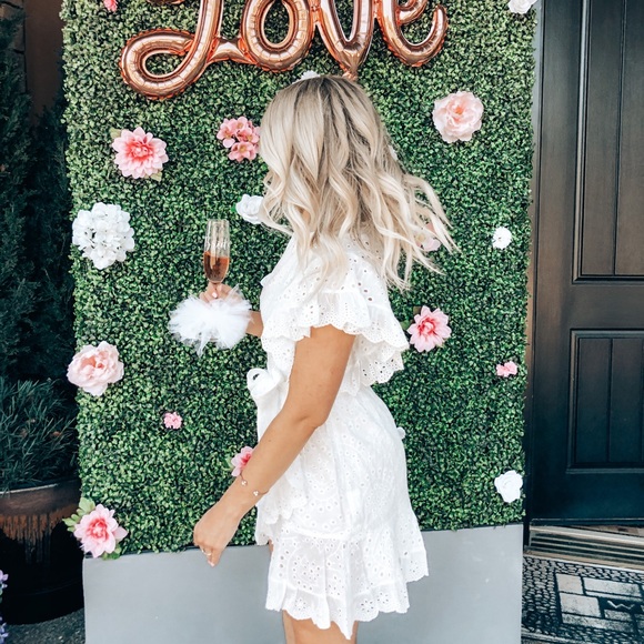 White Eyelet Dress - Picture 1 of 4